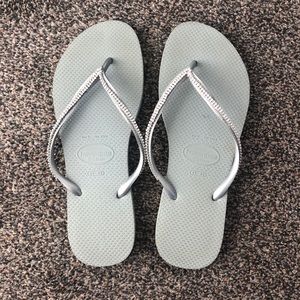 Havaianas Crystal Slim Flip Flops